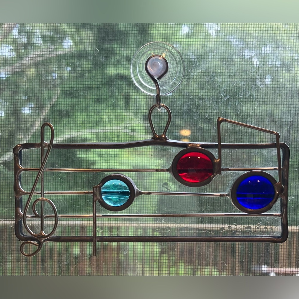 Colorful Musical Note Suncatcher